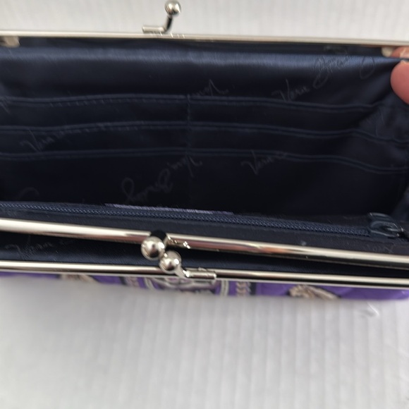 Vera Bradley 
Double Kiss-lock Clutch 
Simply Violet - Picture 5 of 7